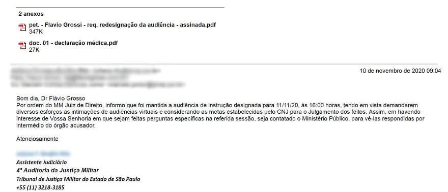 Advogado participa de audiência da cama do hospital após juiz negar adiamento Advogado participa de audiência da cama do hospital após juiz negar adiamento