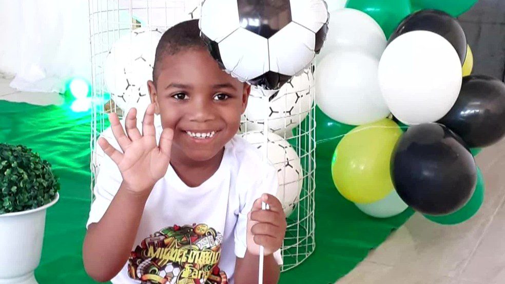 Miguel Otávio tinha 5 anos de idade e morreu ao cair de uma altura de 35 metros no Recife — Foto: Reprodução/TV Globo