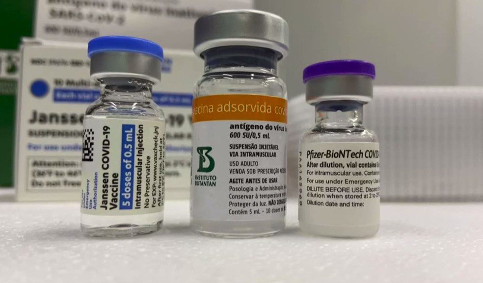Vacinas contra a Covid-19 aplicadas no Brasil — Foto: Reprodução/RPC